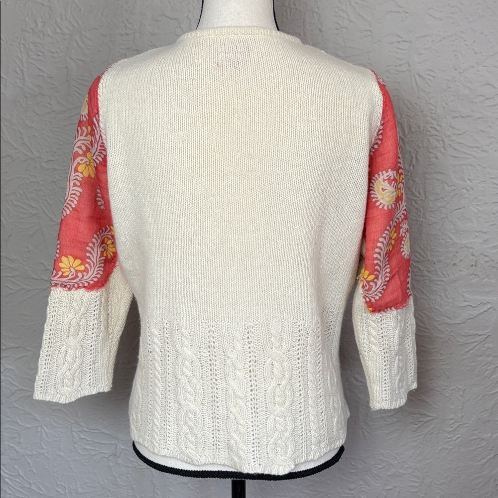 Free People Wool Blend Patchwork Cardigan - image 2